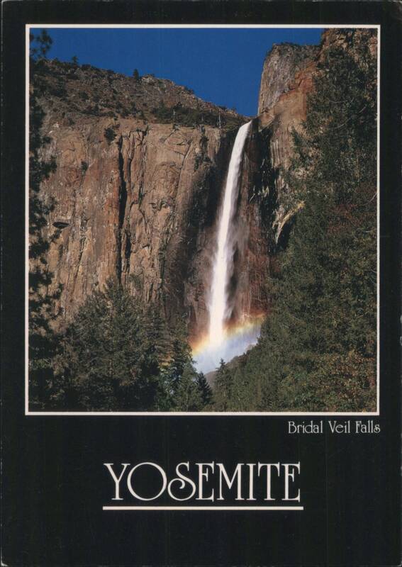 Bridal Veil Falls, Yosemite National Park with Rainbow