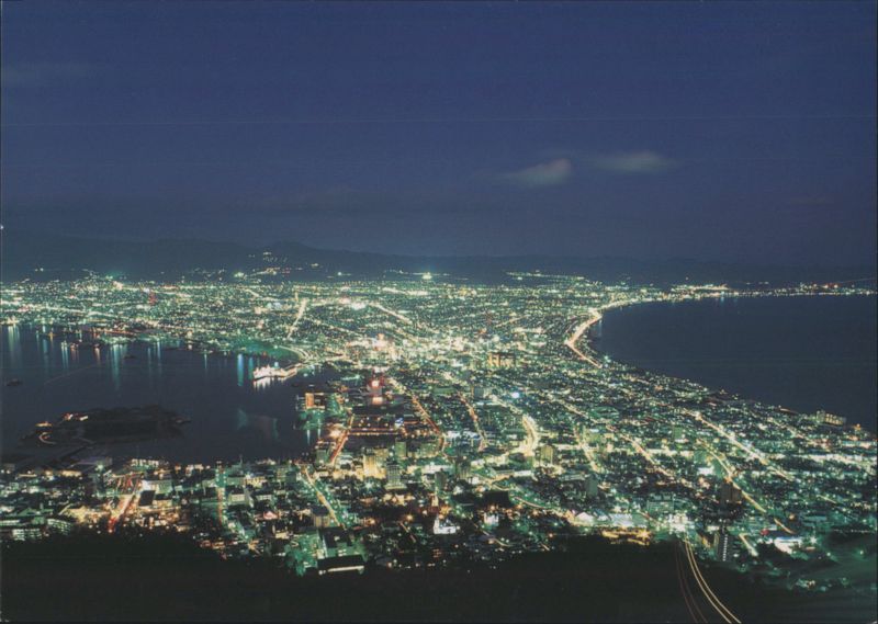 Hakodate Night View from Mt. Hakodate Summit Japan