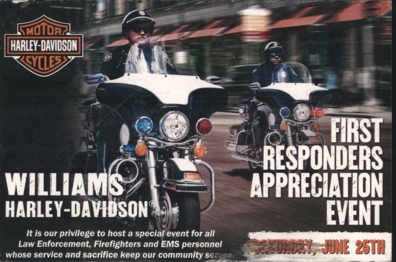 Williams Harley-Davidson First Responders Appreciation Event Lebanon New Jersey