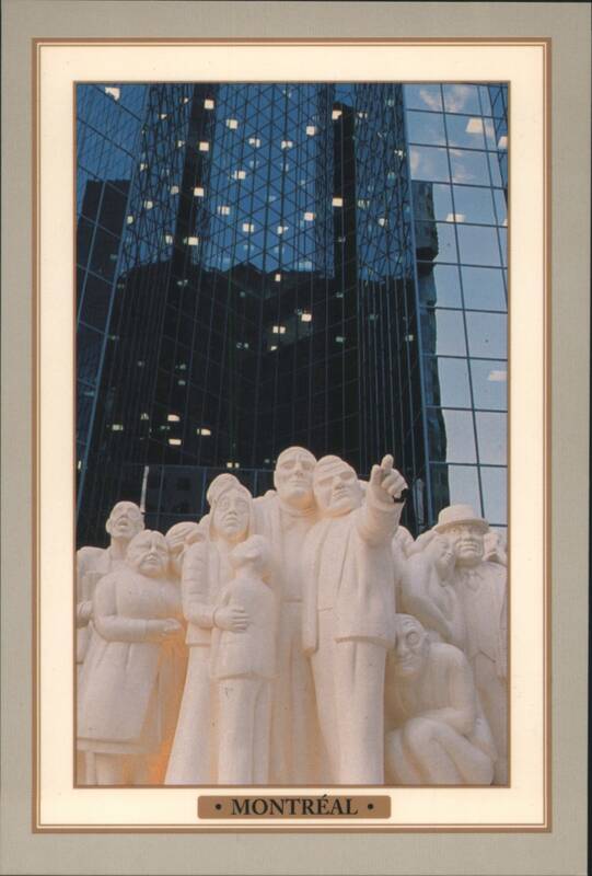 La foule illuminée Sculpture, McGill College Avenue Montréal QC Canada