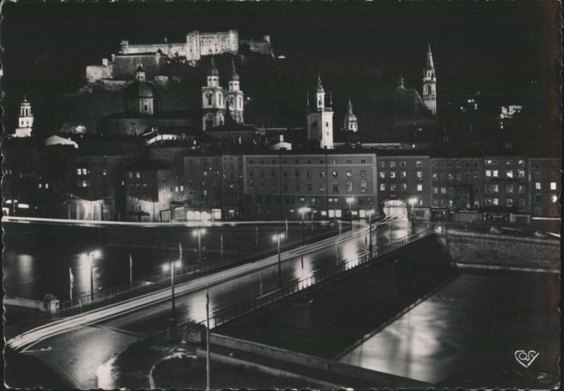Salzburg, the Festival City by Night Austria