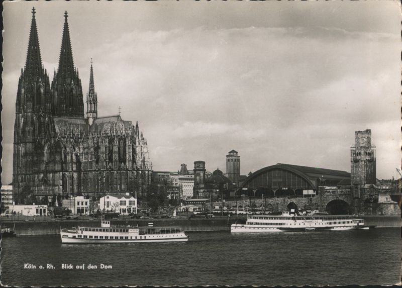 Cologne Cathedral & Rhine River Cityscape Germany