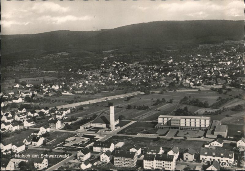Malsch am Schwarzwald Aerial View with Church Germany