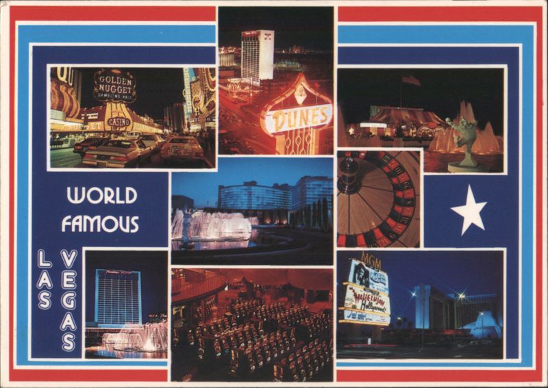 World Famous Las Vegas Casino Collage Nevada Brent.