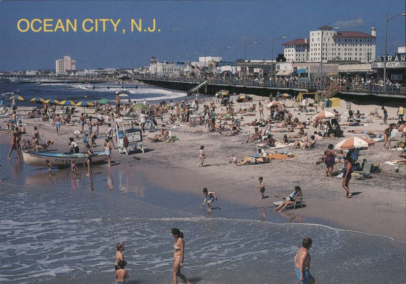 Ocean City, NJ Beach, Boardwalk & Skyline New Jersey