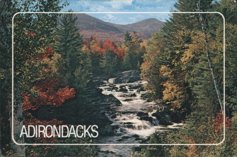 Blue Ridge Falls, Adirondacks, Autumn Foliage New York