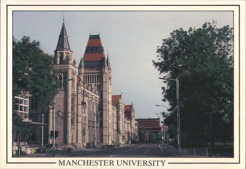 Manchester University Main Building with Clock Tower United Kingdom
