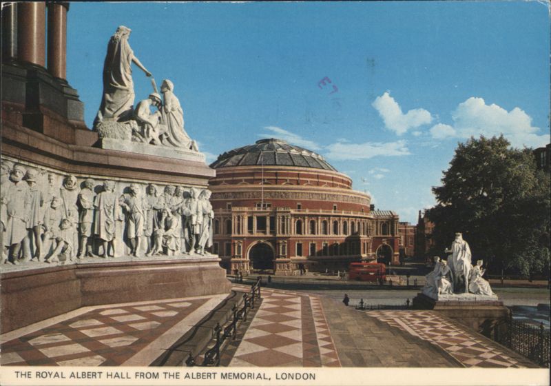 Royal Albert Hall from Albert Memorial, London United Kingdom