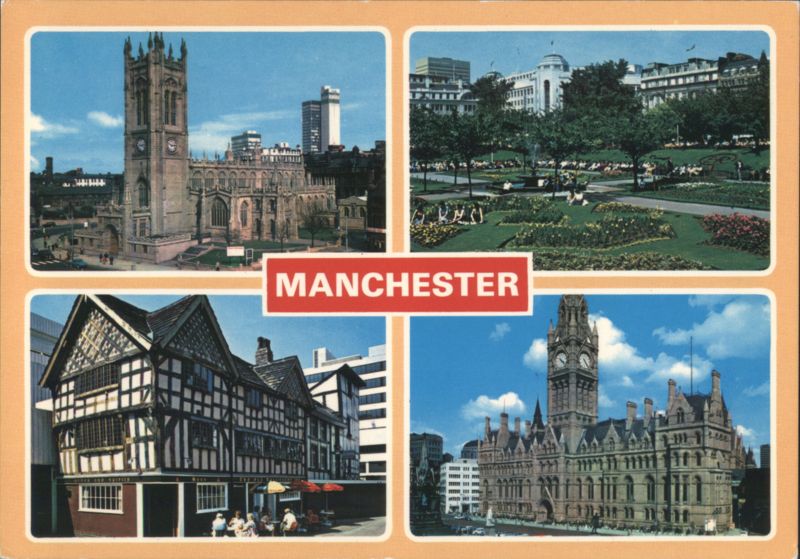 Manchester: Cathedral, Piccadilly Gardens, Town Hall United Kingdom