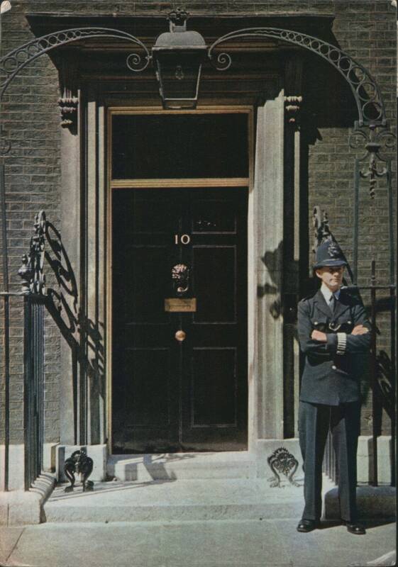 10 Downing Street, London with Police Officer United Kingdom