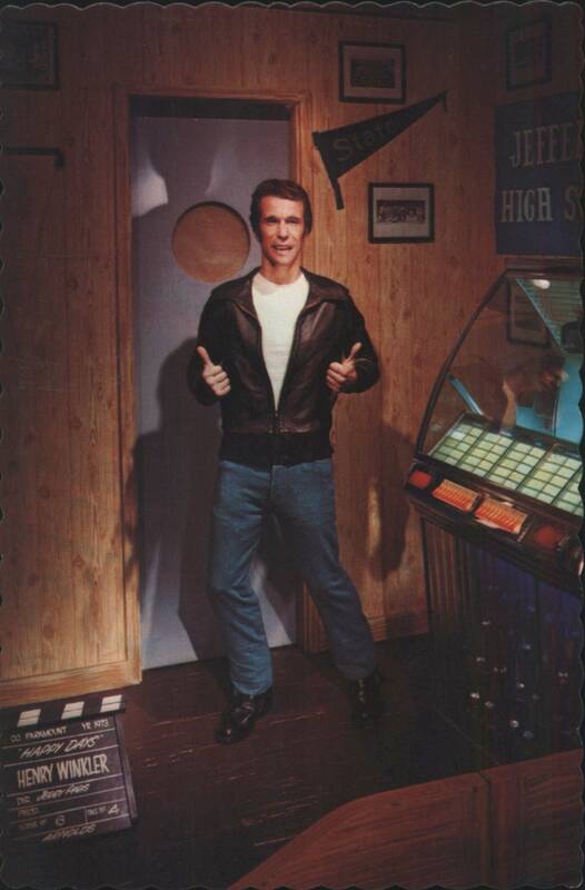Henry Winkler as The Fonz Wax Figure, Movieland Wax Museum Buena Park California