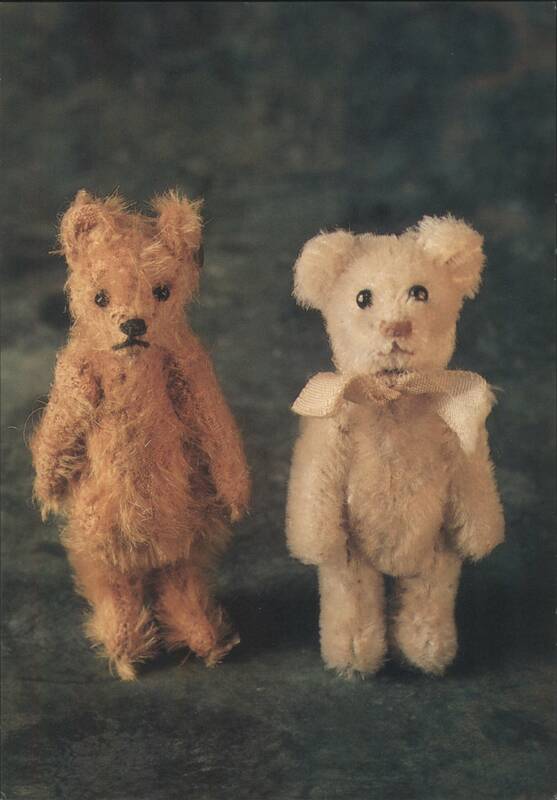 Two Teddy Bears, Shaggy Brown and Cream with Bow Mirja De Vries