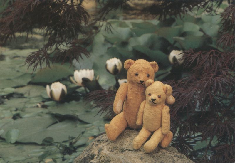 Summer Teddies with Water Lilies Mirja De Vries Teddy Bears