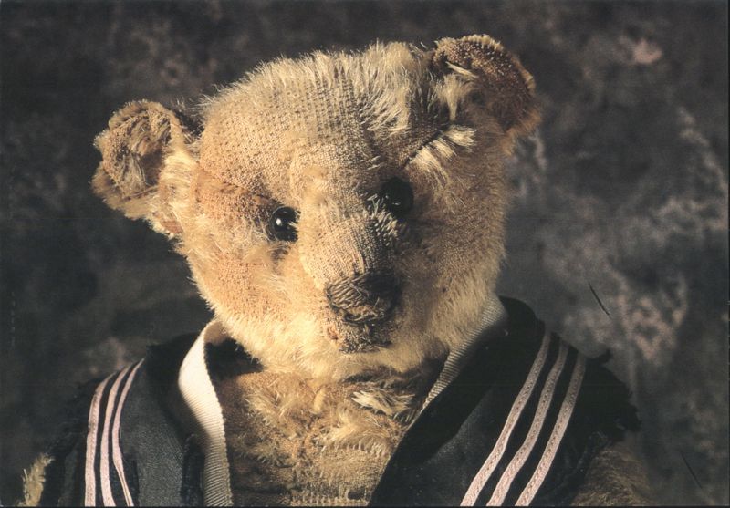 Worn Teddy Bear in Sailor Collar, 'Teddyportraits' No. 2