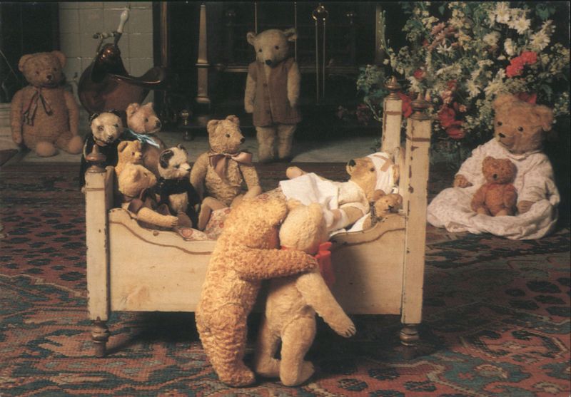Teddy Bears House Party at Amerongen Castle Bedroom Scene Netherlands