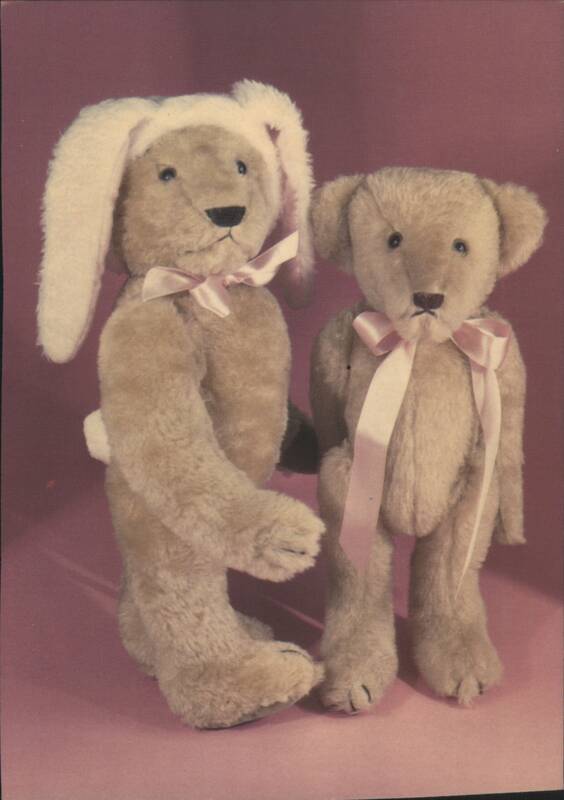 Bunny Basil and Silly Basil Teddy Bears by Linda Speigel