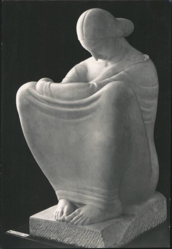 Ivan Meštrović's Contemplation Sculpture of a Seated Woman Zagreb Croatia