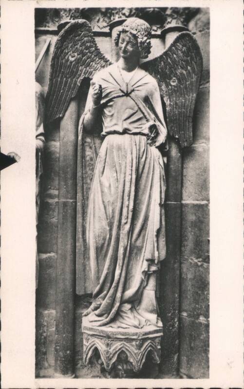 Reims Cathedral Guardian Angel of Saint-Nicaise, Smile of Reims Sculpture France