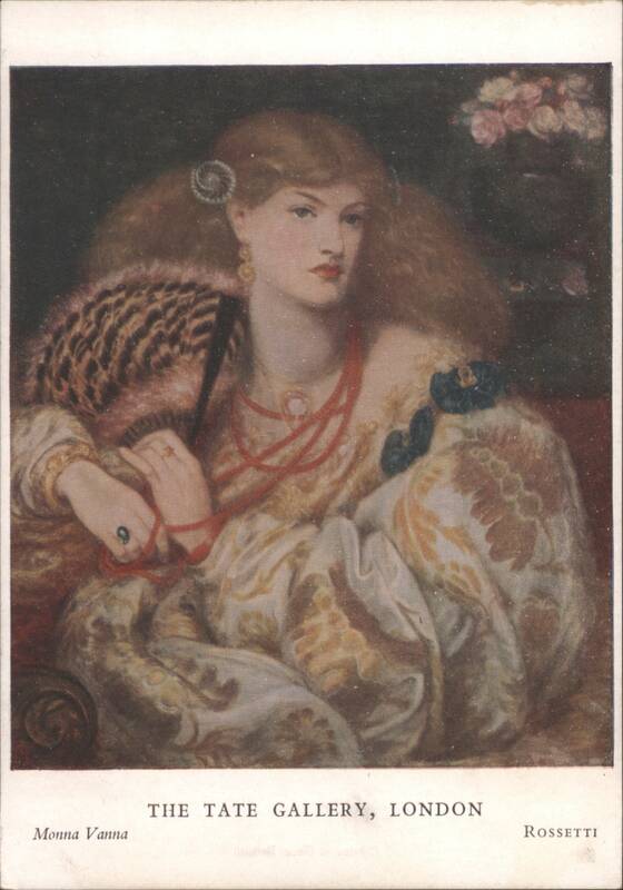 Monna Vanna Painting by Dante Gabriel Rossetti, Tate Gallery London United Kingdom