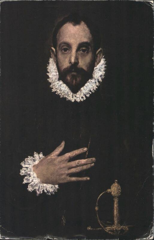 El Greco's The Nobleman with his Hand on his Chest Madrid Spain