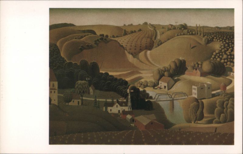 Grant Wood's Stone City, Iowa Landscape Painting