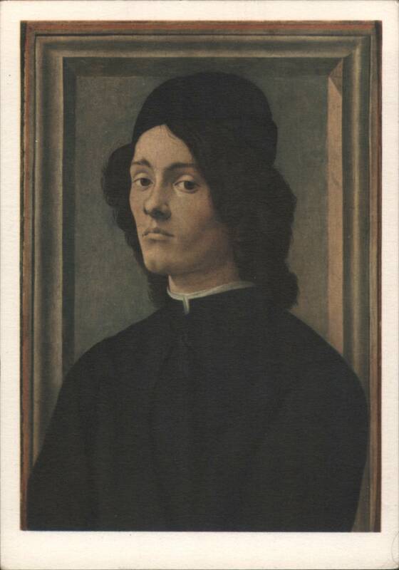 Botticelli Portrait of a Young Man, Louvre Museum Men