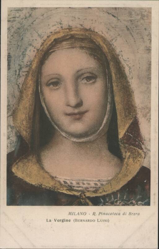 The Virgin by Bernardo Luini, Pinacoteca di Brera, Milan Italy