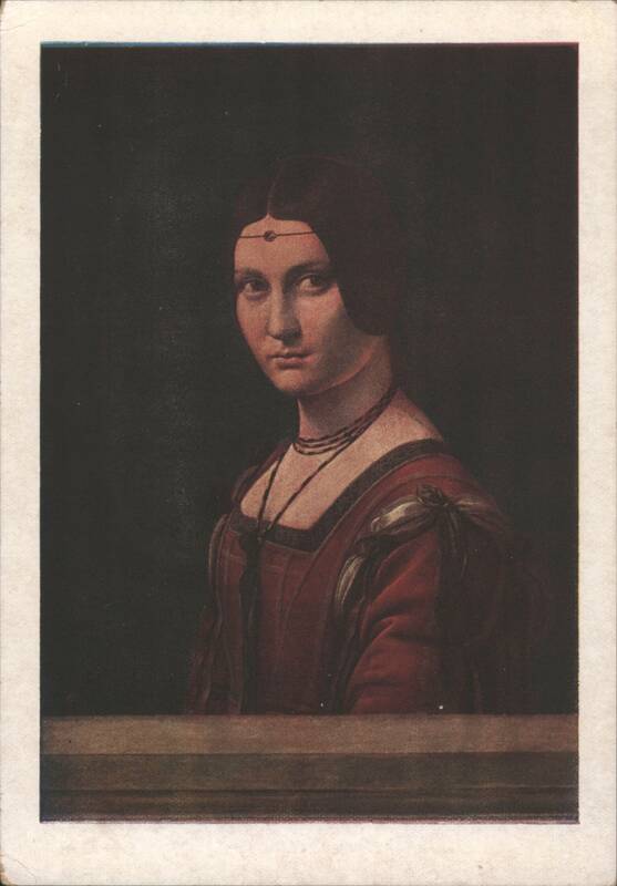 Léonard de Vinci, Portrait of Lucrezia Crivelli, Louvre Museum Paris France