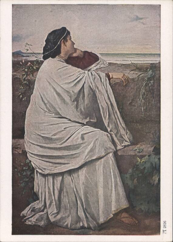 Anselm Feuerbach's Iphigenie, Woman in Classical Attire by the Sea