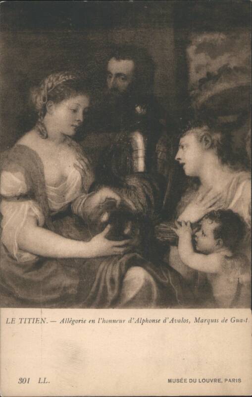 Titian's Allegory in Honor of Alfonso d'Avalos, Louvre Museum Paris France