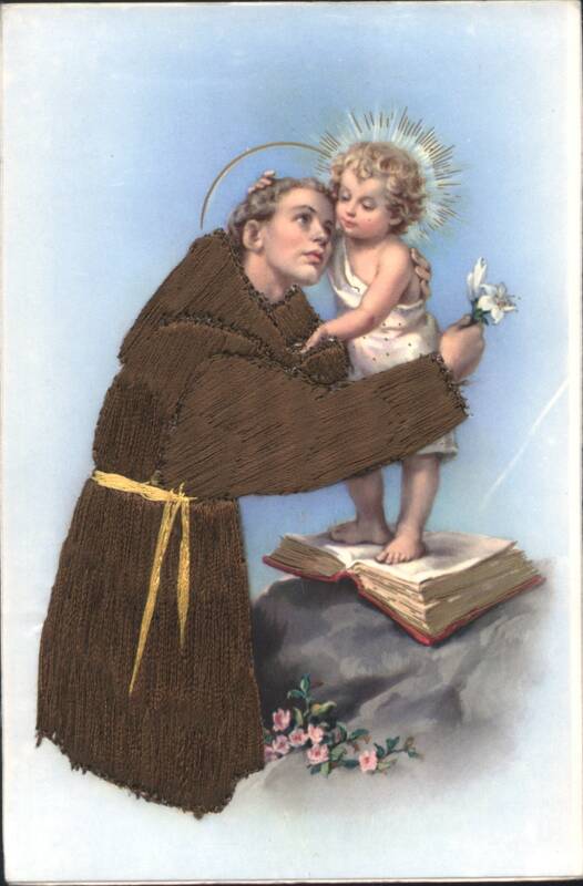 Saint Anthony of Padua & Christ Child with Embroidered Habit
