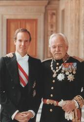 S.A.S. Le Prince Rainier III & S.A.S. Le Prince Hereditaire Albert Postcard