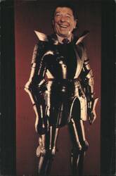 Ronald Reagan in Armor, The Emperor's New Clothes Postcard