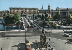 Stockholm Royal Palace, Parliament House, Norrbro Bridge Postcard