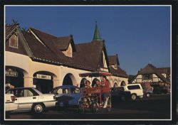 Pedicab Ride on Copenhagen Drive, Solvang, CA Postcard