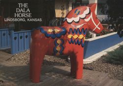 The Dala Horse, Lindsborg, Kansas Postcard