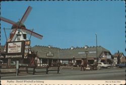Danish Windmill, Inn, Bakery & Smorgasbord, Solvang CA Postcard