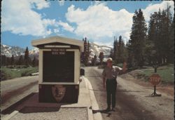 Tioga Pass Entrance, Yosemite National Park, CA Postcard