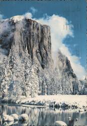 El Capitan, Winter, Yosemite National Park Postcard