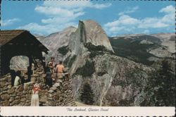 Glacier Point Lookout, Half Dome, Yosemite National Park Postcard