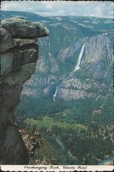 Overhanging Rock, Glacier Point, Yosemite Falls Postcard