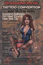 6th Annual NYC Tattoo Convention, Roseland Ballroom, 2003 Postcard