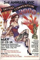 3rd Annual NYC Tattoo Convention 2000, Roseland Ballroom Postcard