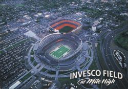 INVESCO FIELD at Mile High, Opening Night 2001 Postcard