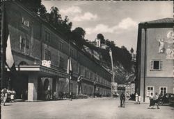 Salzburg Festspielhaus & University Street View Postcard