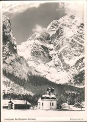Koenigssee St. Bartholomew Church, Berchtesgaden Alps Postcard
