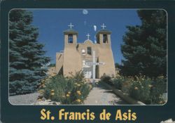 St. Francis de Asis Church, Taos, NM Postcard