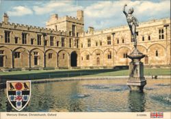Mercury Statue, Christ Church, Oxford Postcard