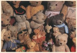 Group of Teddy Bears Postcard