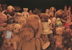 Mirja de Vries' "The Teddies" Series: Group of Stuffed Animals Postcard